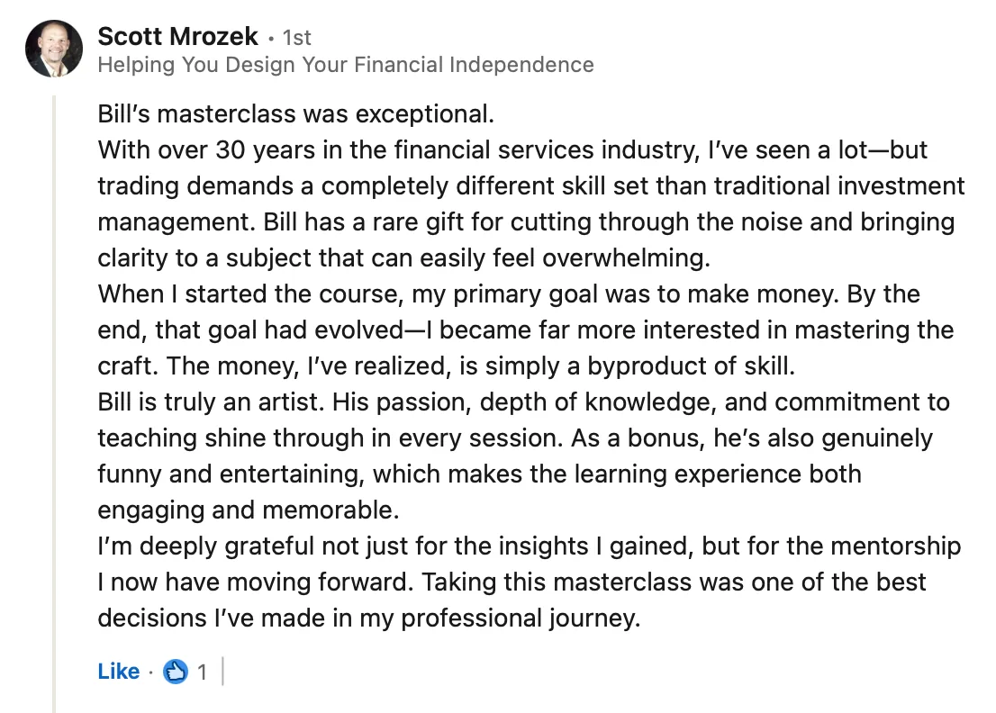 LinkedIn review screenshot