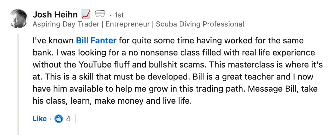 LinkedIn review screenshot