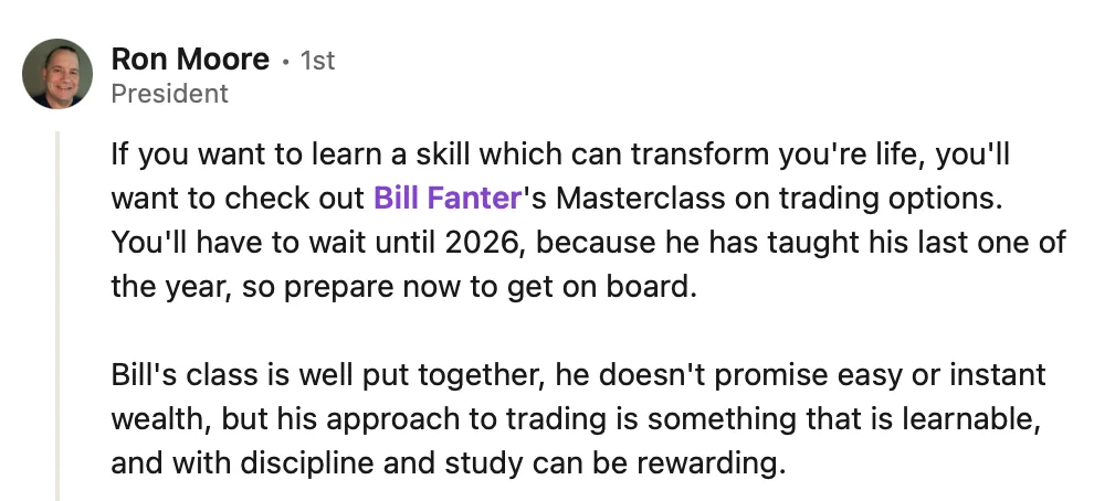LinkedIn review screenshot